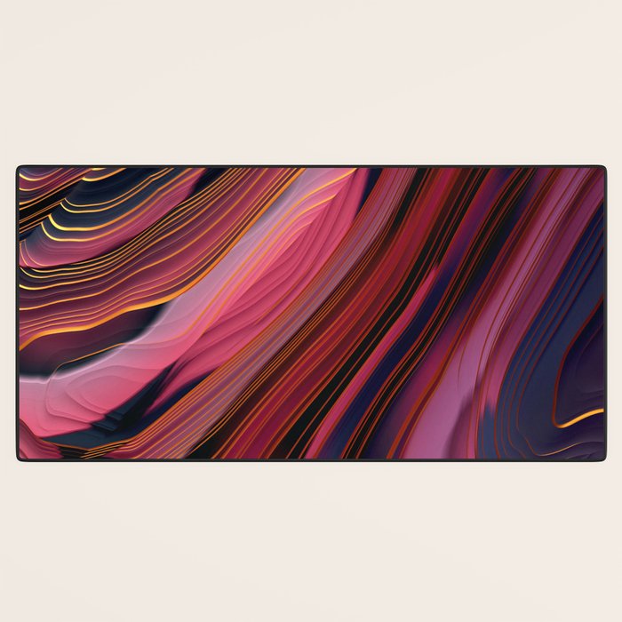 Plum Abstract Desk Mat Gallery Image 3