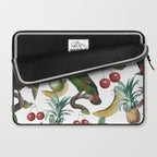Tropical Vintage Floral and Fauna Laptop Sleeve Gallery Image 2