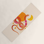 Abstraction_SUN_MOON_SNAKE_Minimalism_001 Yoga Mat Gallery Image 1