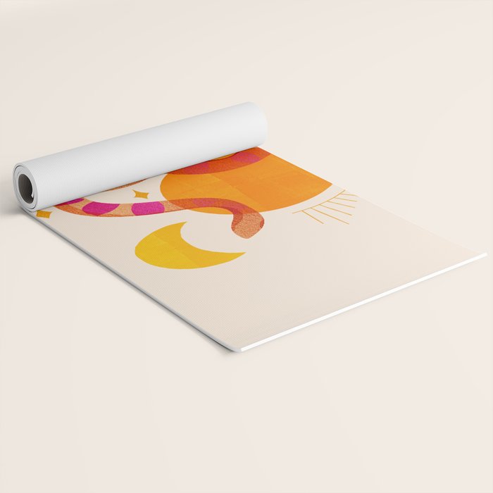 Abstraction_SUN_MOON_SNAKE_Minimalism_001 Yoga Mat Gallery Image 2