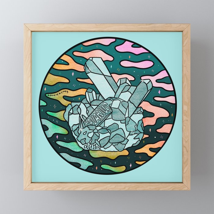 Aquarius Crystal Mini Art Print Gallery Image 1