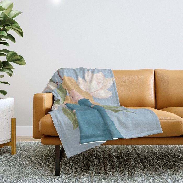 Mother's Touch (blond) Throw Blanket Gallery Image 1
