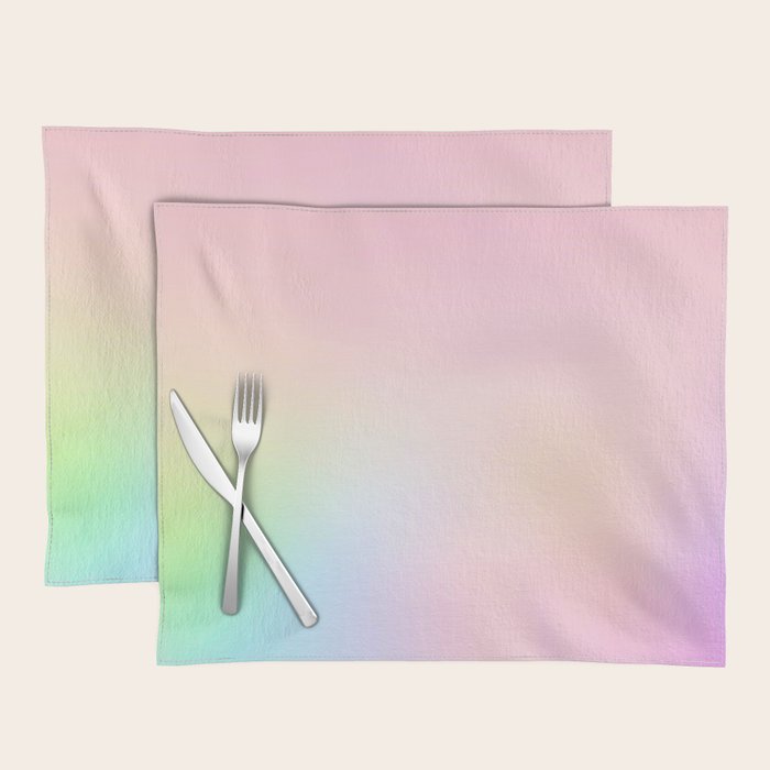 Day Dream on Pink pastel gradient Placemat Gallery Image 1