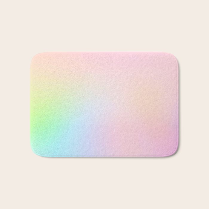 Day Dream on Pink pastel gradient Bath Mat Gallery Image 1