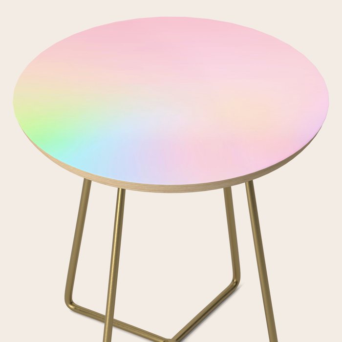 Day Dream on Pink pastel gradient Side Table Gallery Image 2