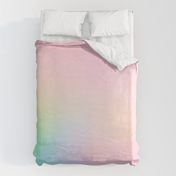 Day Dream on Pink pastel gradient Duvet Cover Gallery Image 1