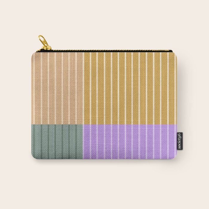 Color Block Line Abstract XLIII Carry All Pouch Gallery Image 1