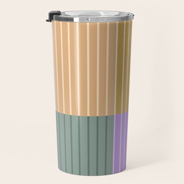 Color Block Line Abstract XLIII Travel Mug Gallery Image 3