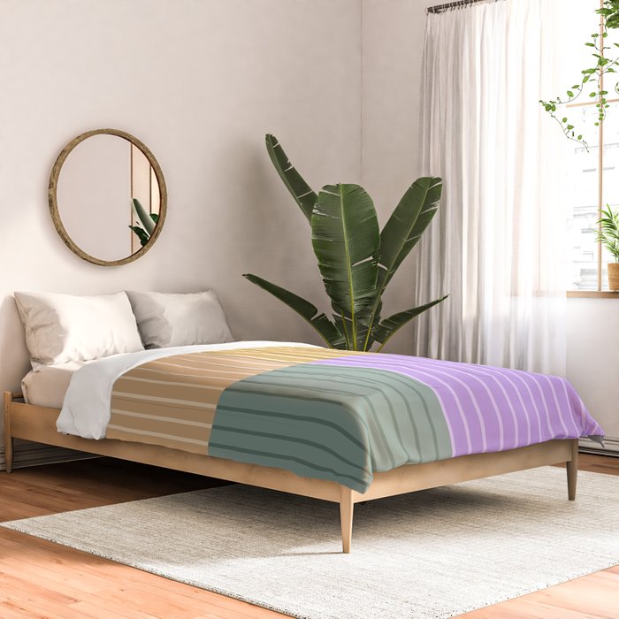 Color Block Line Abstract XLIII Comforter Gallery Image 2