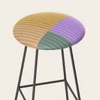 Color Block Line Abstract XLIII Stool Gallery Image 2