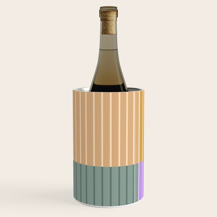 Color Block Line Abstract XLIII Wine Chiller Gallery Image 2