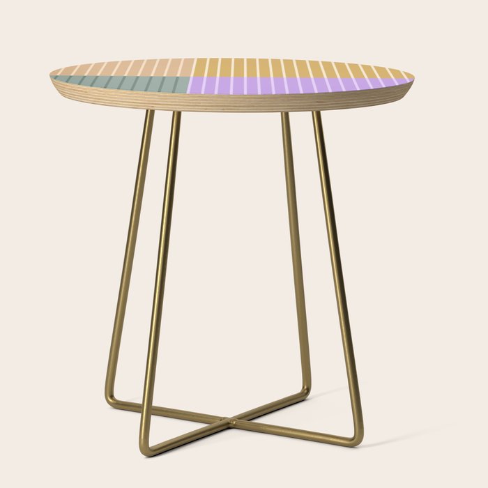 Color Block Line Abstract XLIII Side Table Gallery Image 1