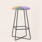 Color Block Line Abstract XLIII Stool Gallery Image 1