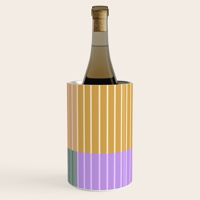 Color Block Line Abstract XLIII Wine Chiller Gallery Image 1