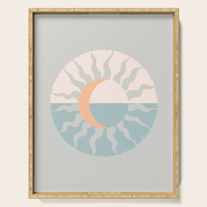 Seafoam Sunset Serving Tray Gallery Image 1