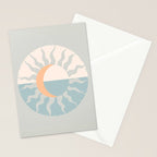 Seafoam Sunset Stationery Card Gallery Image 2