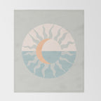 Seafoam Sunset Throw Blanket Gallery Image 2
