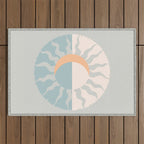 Seafoam Sunset Outdoor Rug Gallery Image 1