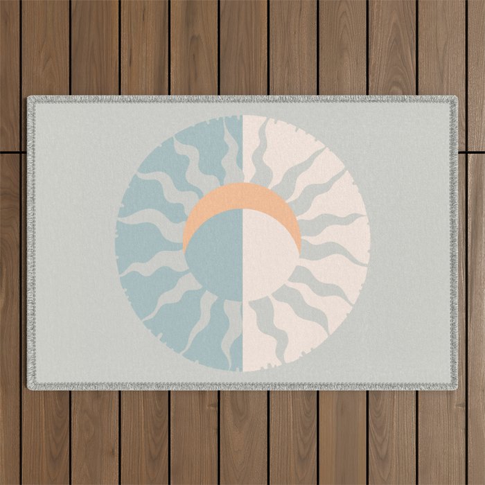 Seafoam Sunset Outdoor Rug Gallery Image 1