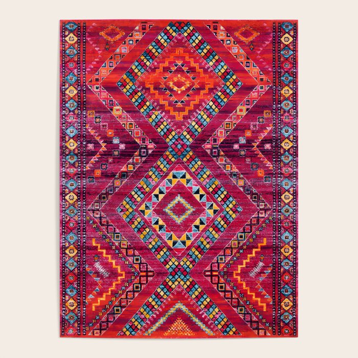 Rose Oasis: Vintage Bohemian Geometric Heritage Poster Gallery Image 4