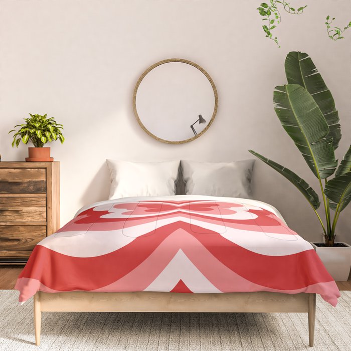 Retro 70s Butterfly in Red Comforter Gallery Image 3
