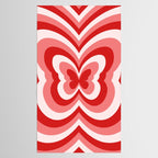 Retro 70s Butterfly in Red Tablecloth Gallery Image 2