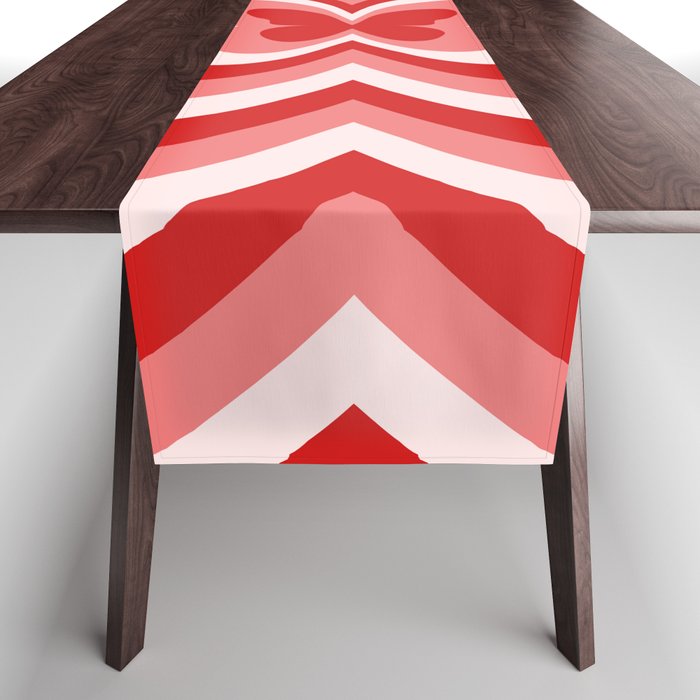 Retro 70s Butterfly in Red Table Runner Gallery Image 1