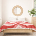 Retro 70s Butterfly in Red Duvet Cover Gallery Image 3