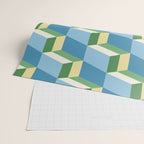 Cuboid Geometric Abstract Shapes Pattern XXVII Wrapping Paper Gallery Image 2