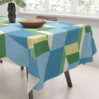 Cuboid Geometric Abstract Shapes Pattern XXVII Tablecloth Gallery Image 3