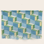 Cuboid Geometric Abstract Shapes Pattern XXVII Wall Hanging Gallery Image 1