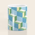 Cuboid Geometric Abstract Shapes Pattern XXVII Coffee Mug Gallery Image 4