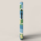 Cuboid Geometric Abstract Shapes Pattern XXVII iPhone Case Gallery Image 2