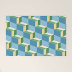 Cuboid Geometric Abstract Shapes Pattern XXVII Welcome Mat Gallery Image 1