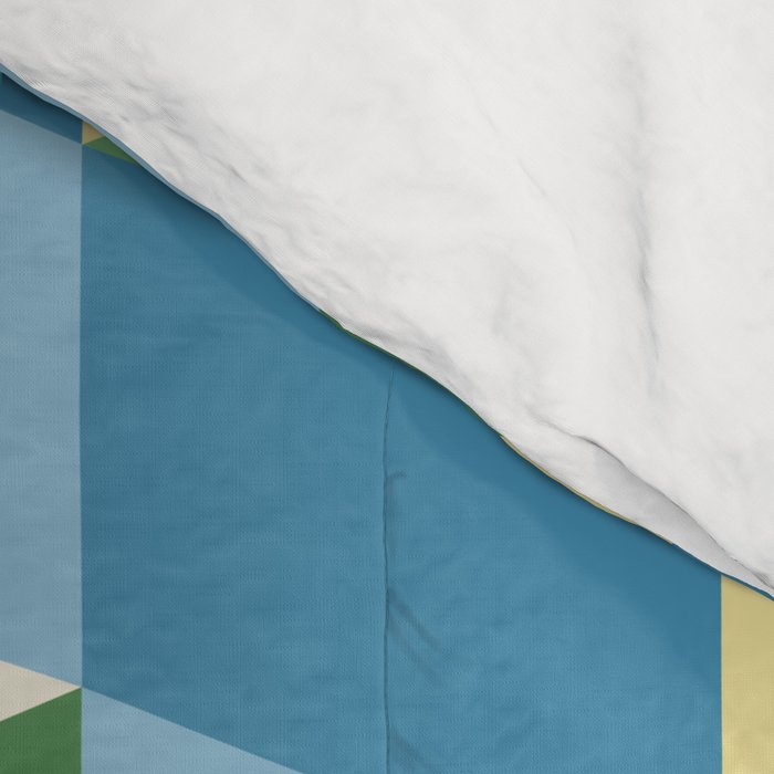 Cuboid Geometric Abstract Shapes Pattern XXVII Comforter Gallery Image 4