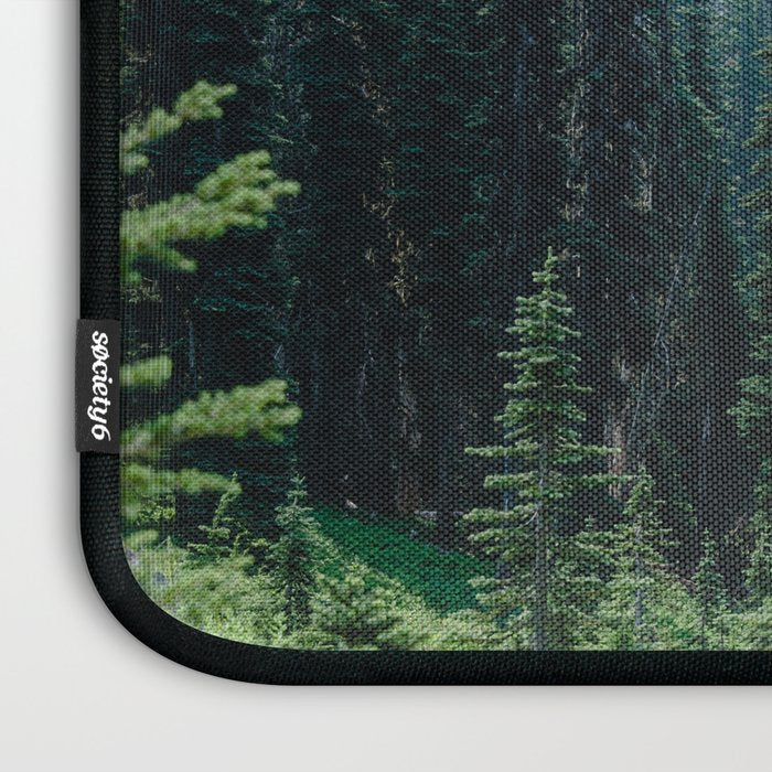 Mount Rainier Adventure III - Pacific Northwest Mountain Forest Wanderlust Laptop Sleeve Gallery Image 3
