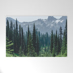 Mount Rainier Adventure III - Pacific Northwest Mountain Forest Wanderlust Welcome Mat Gallery Image 1