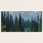 Mount Rainier Adventure III - Pacific Northwest Mountain Forest Wanderlust Desk Mat Gallery Image 3