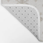 Fleur De Lis In Warm Grey Bath Mat Gallery Image 2