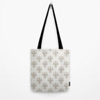 Fleur De Lis In Warm Grey Tote Bag Gallery Image 2