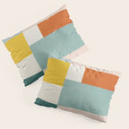 Geometric Minimalist Bright Pastel Tones Abstract Artwork Pillow Sham Gallery Image 3