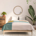 Geometric Minimalist Bright Pastel Tones Abstract Artwork Comforter Gallery Image 3