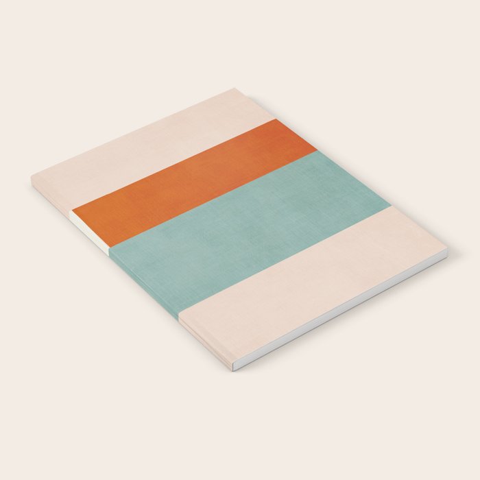 Geometric Minimalist Bright Pastel Tones Abstract Artwork Notebook Gallery Image 1