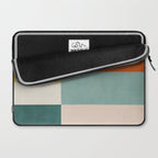 Geometric Minimalist Bright Pastel Tones Abstract Artwork Laptop Sleeve Gallery Image 2