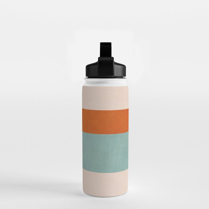 Geometric Minimalist Bright Pastel Tones Abstract Artwork Water Bottle Gallery Image 2