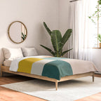 Geometric Minimalist Bright Pastel Tones Abstract Artwork Comforter Gallery Image 2