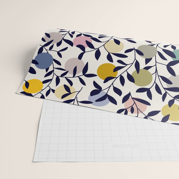 expectant iteration botanical garden pattern Wrapping Paper Gallery Image 2