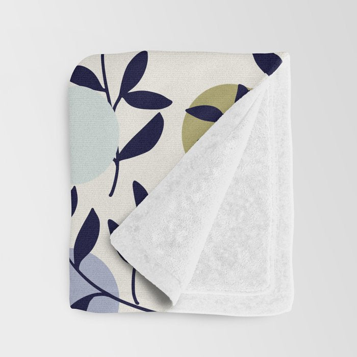 expectant iteration botanical garden pattern Throw Blanket Gallery Image 3