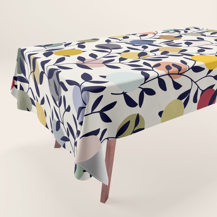 expectant iteration botanical garden pattern Tablecloth Gallery Image 1