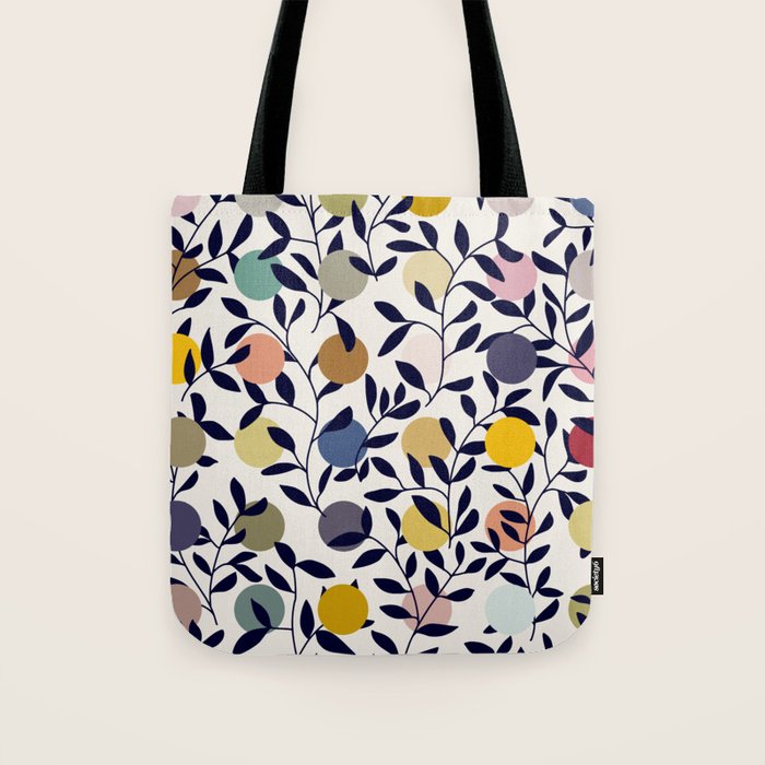 expectant iteration botanical garden pattern Tote Bag Gallery Image 1